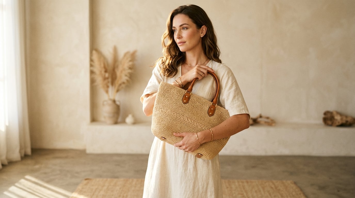 Sac en raphia Rary Official